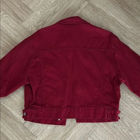 MOTO Red Jean Jacket - Picture 2 of 5
